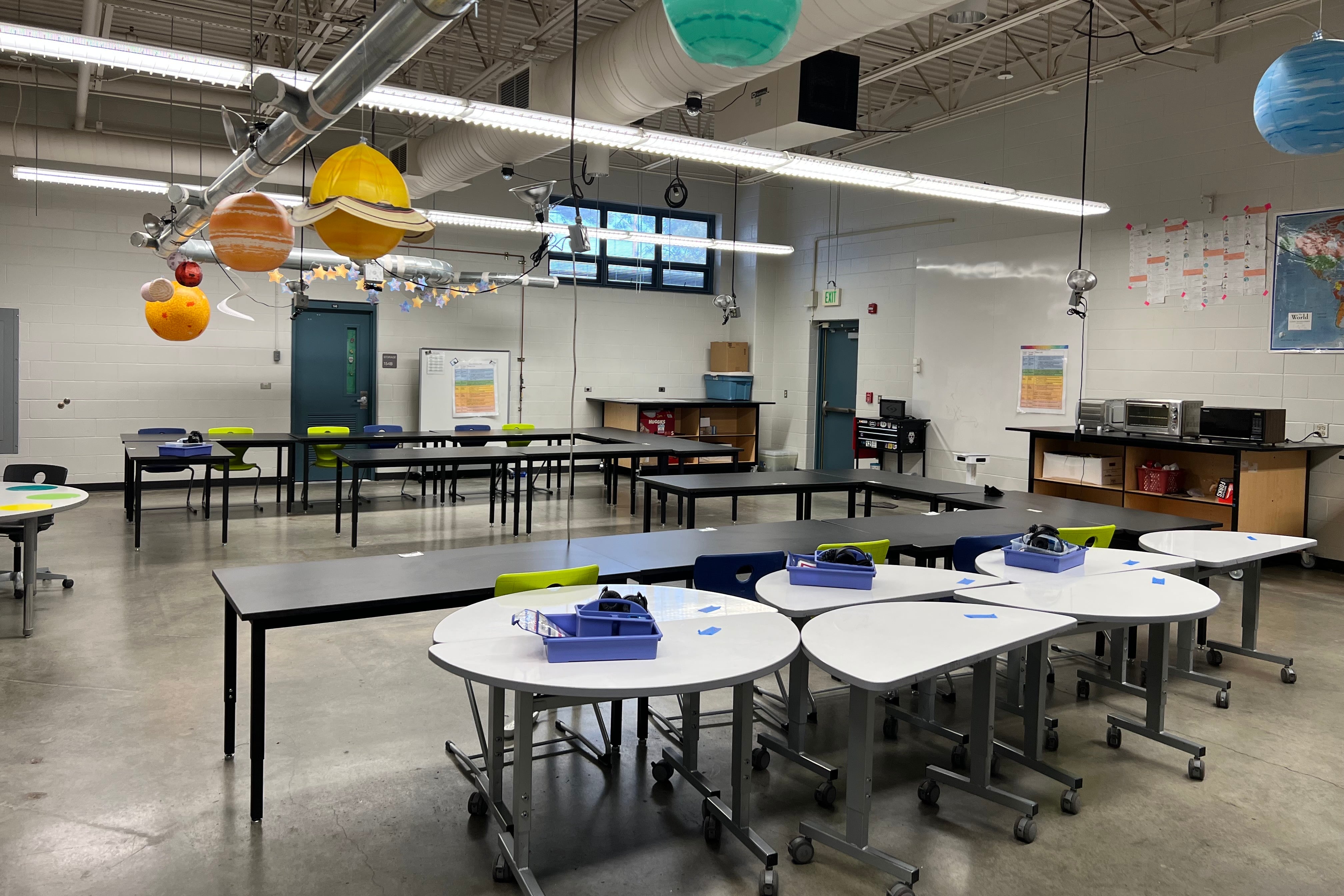 A science classroom.