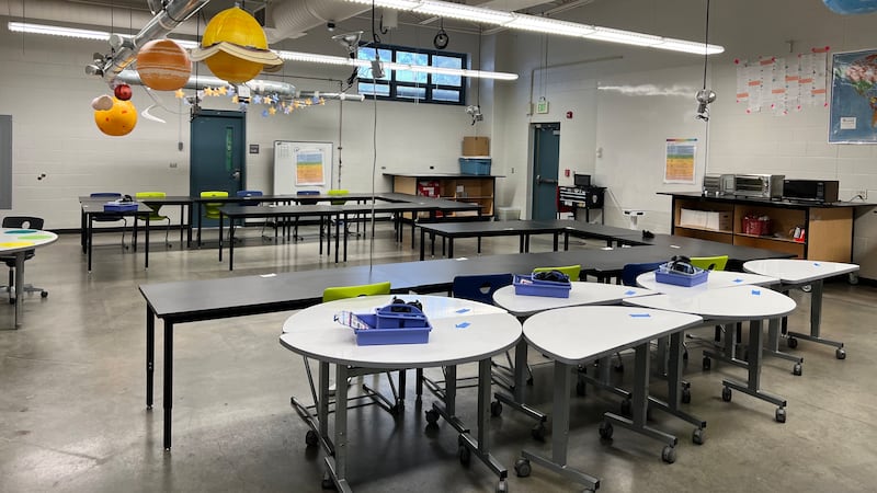 A science classroom.