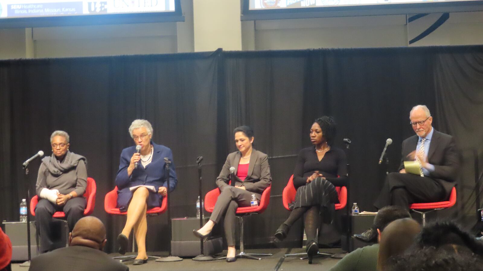 Five mayoral candidates invited to a labor forum on Nov. 19, 2018, discussed the exodus of black families from Chicago.