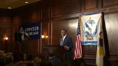 Mayoral candidate Brandon Johnson calls for free transit rides for students, more support for Chicago schools