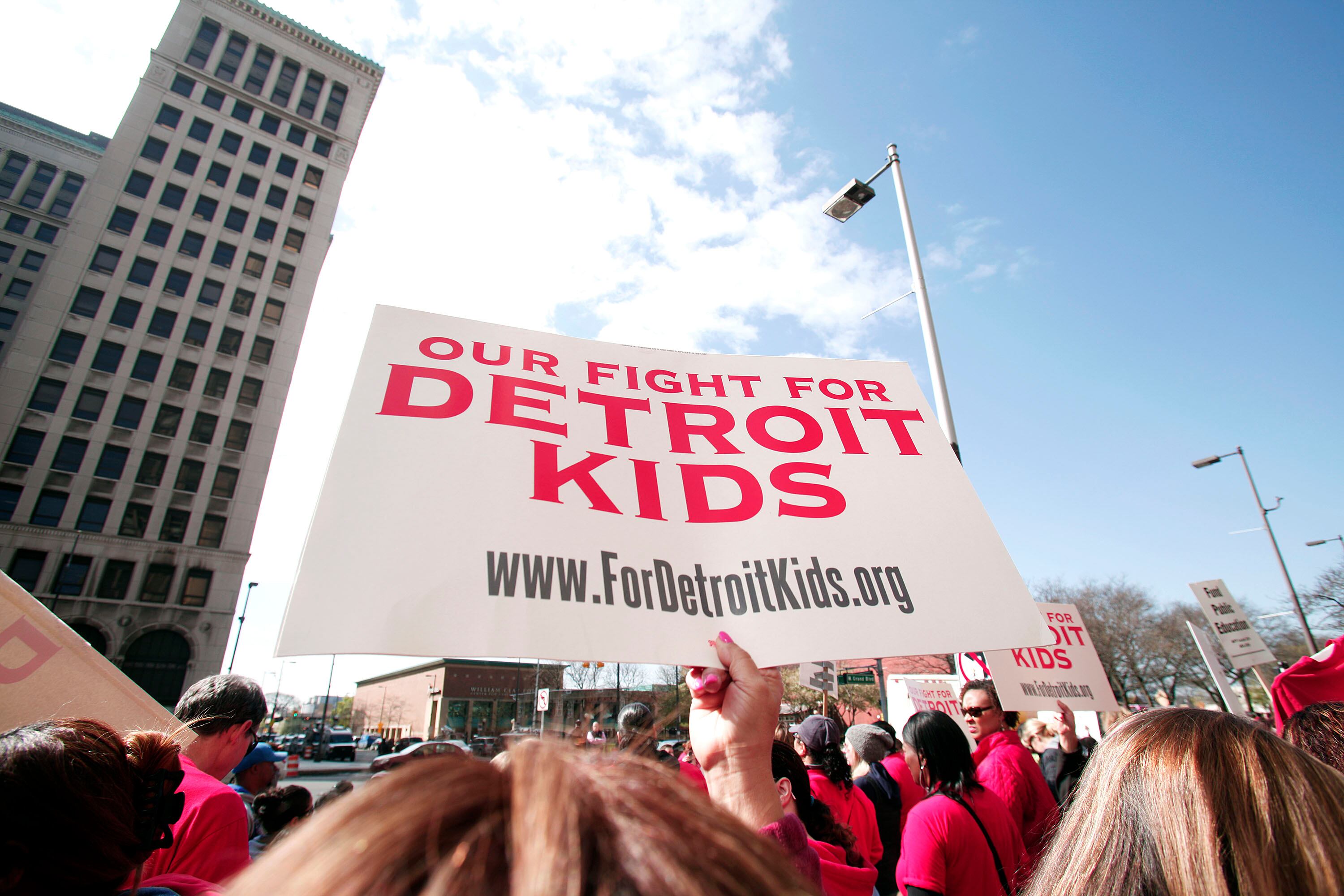 Detroit Teachers Hold Walk Out For Second Day