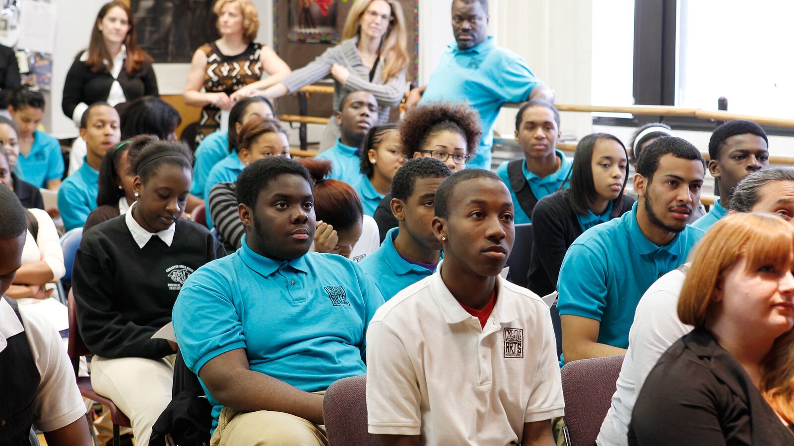 GRAMMY Career Day at Camden Creative Arts High School in Camden, New Jersey. (Photo by Mark Von Holden/WireImage for NARAS)