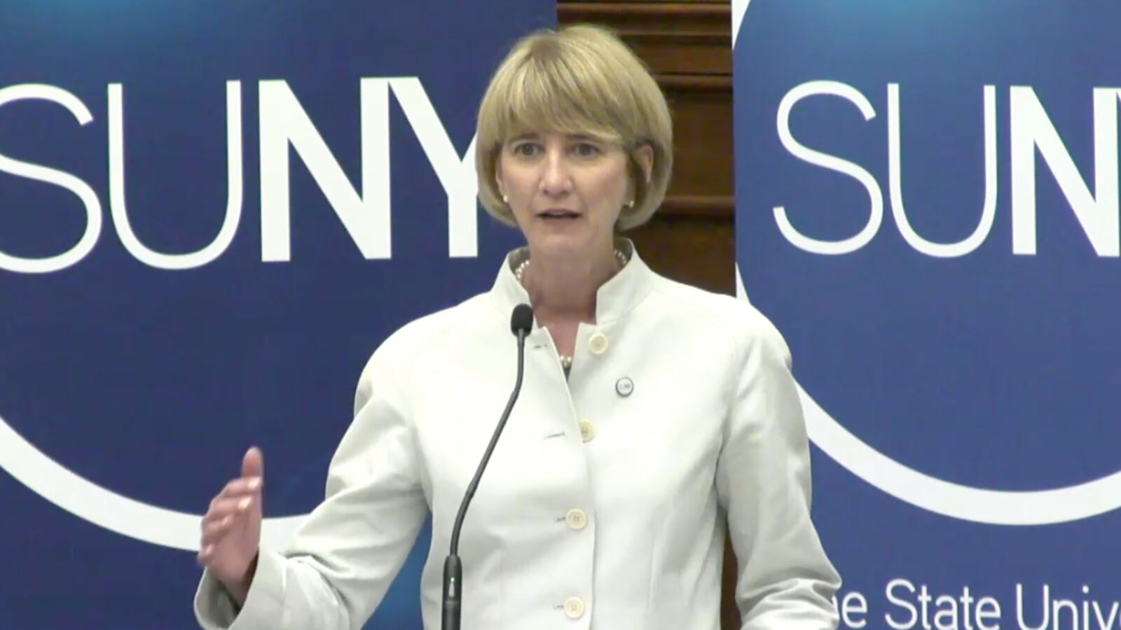 Kristina Johnson, the newly appointed chancellor of SUNY.