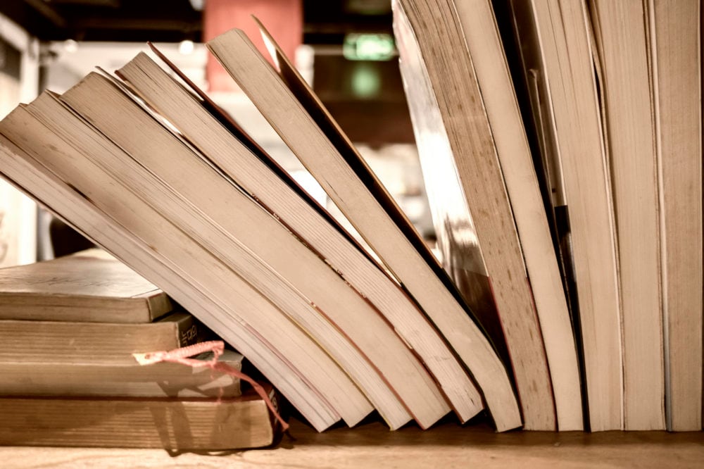books on a shelf