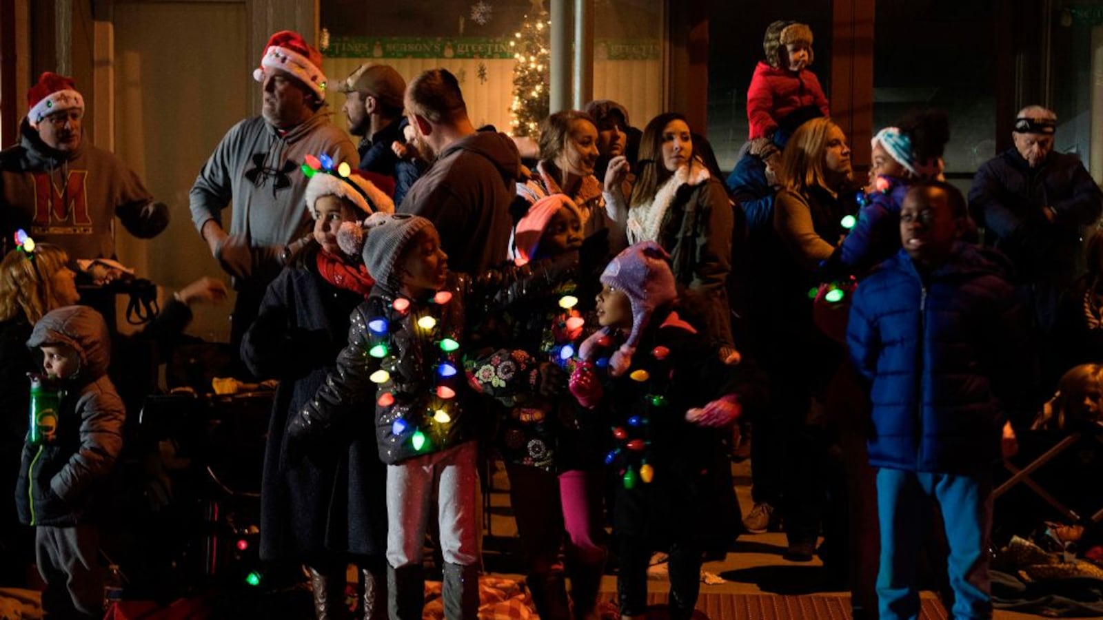 The Centreville Christmas Parade in Centreville, Maryland in 2017. (JIM WATSON/AFP via Getty Images)