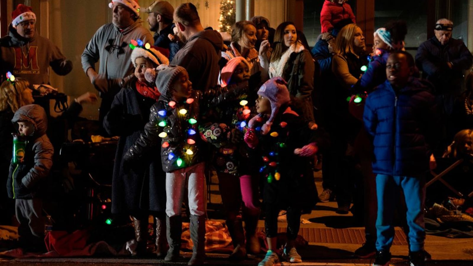 The Centreville Christmas Parade in Centreville, Maryland in 2017. (JIM WATSON/AFP via Getty Images)