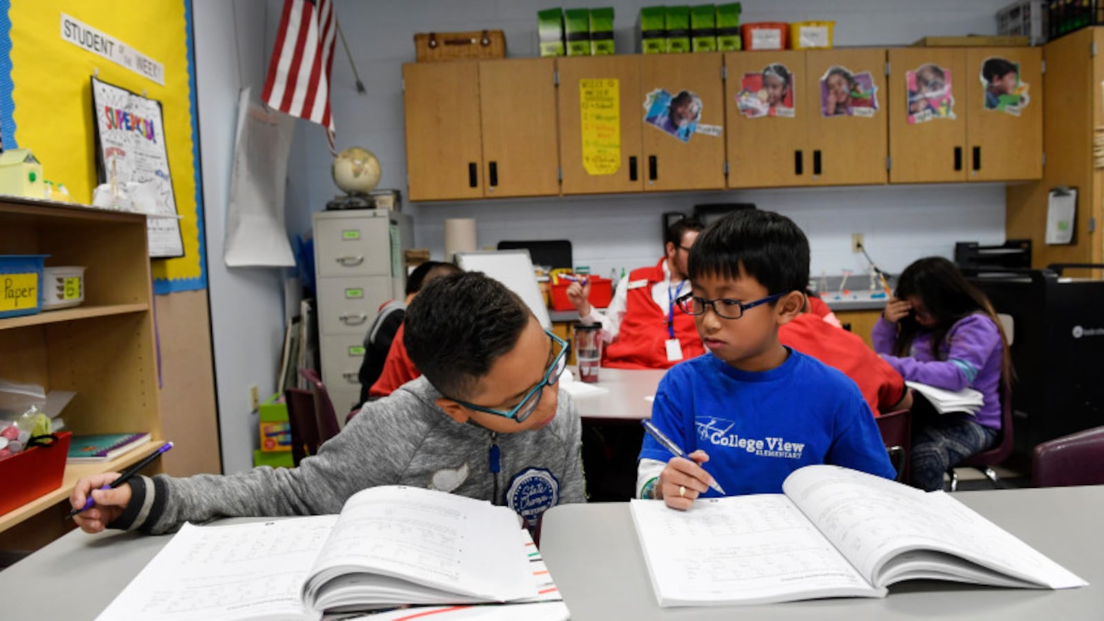 Fourth graders at College View Elementary in Denver.
