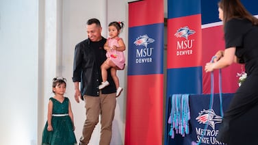 Students who are parents step out of the shadows at MSU Denver graduation ceremony