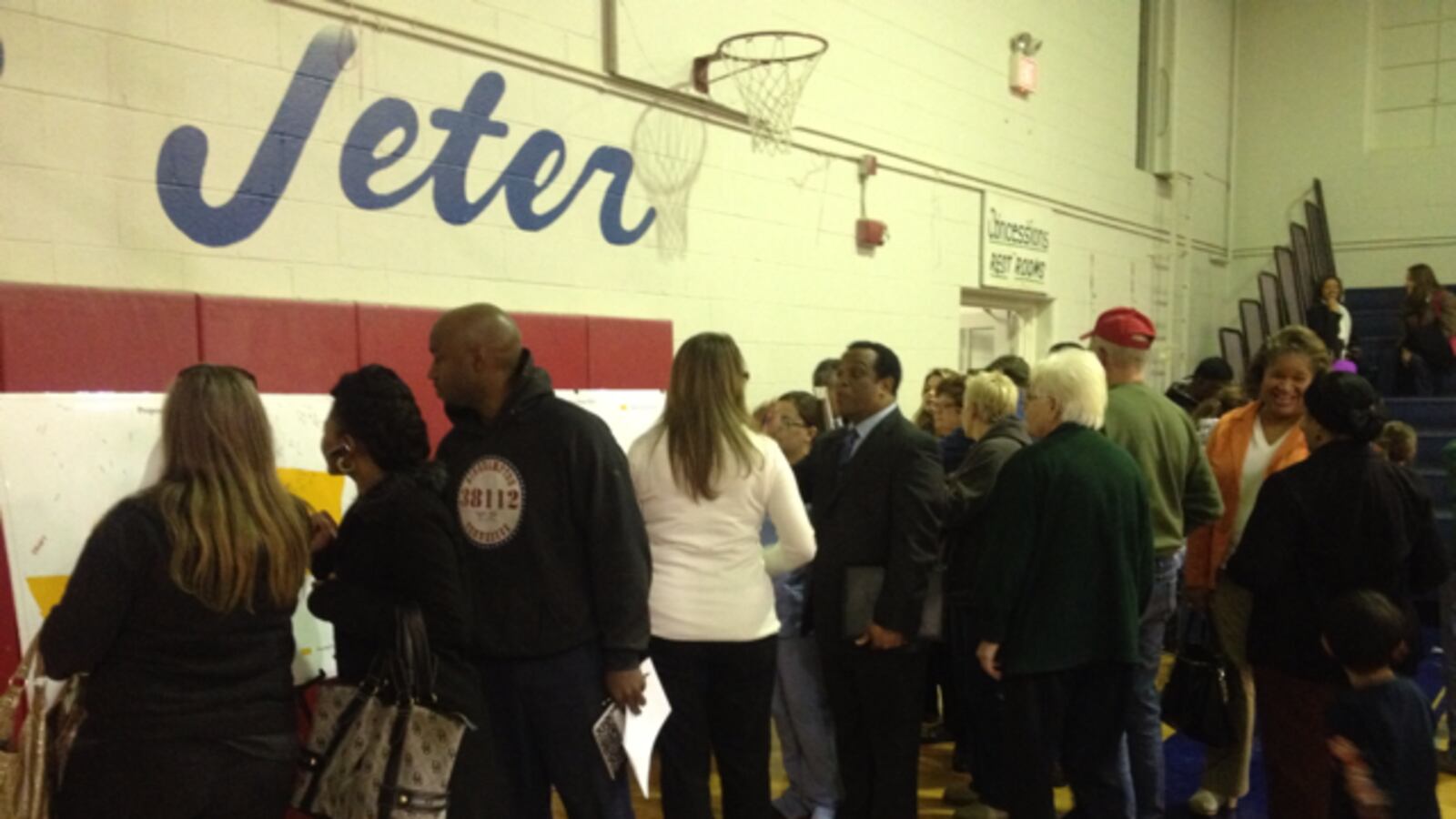 Residents review new zoning maps.