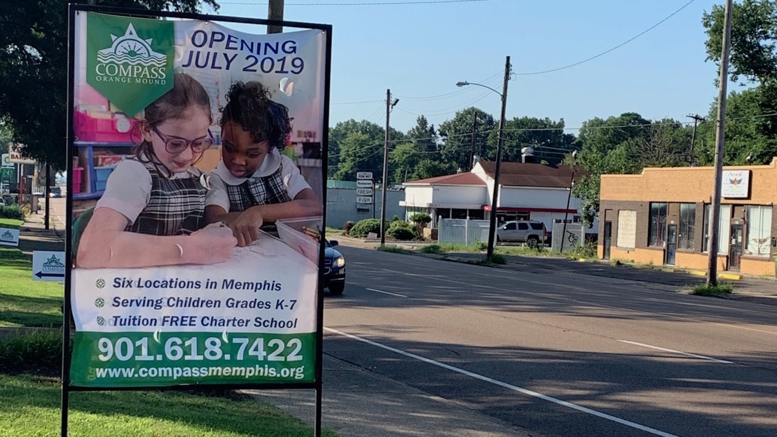 Compass Community Schools - Orange Mound opened in 2019 as one of six in the new charter school network of former private Catholic schools.