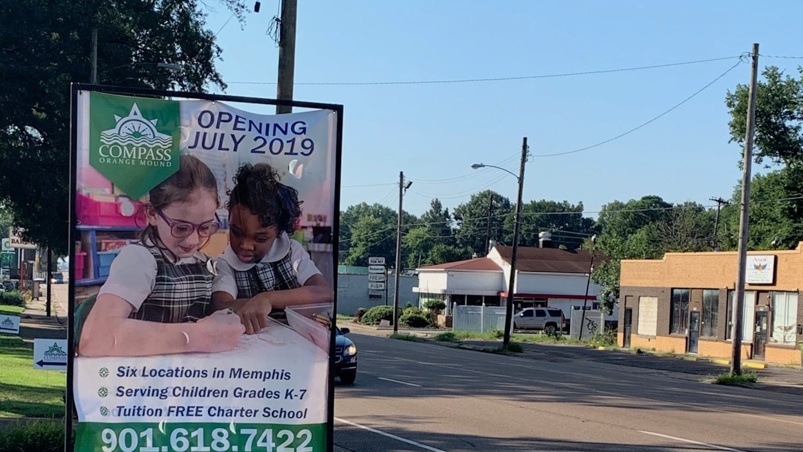 Compass Community Schools - Orange Mound opened in 2019 as one of six in the new charter school network of former private Catholic schools.