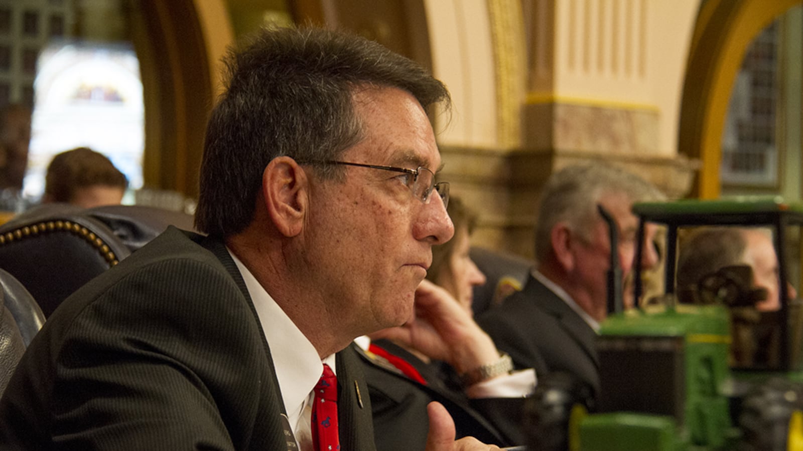 State Sen. Jerry Sonnenberg, a Republican from Sterling, on the first day of the legislative session. (Photo by Kevin J. Beaty/Denverite)