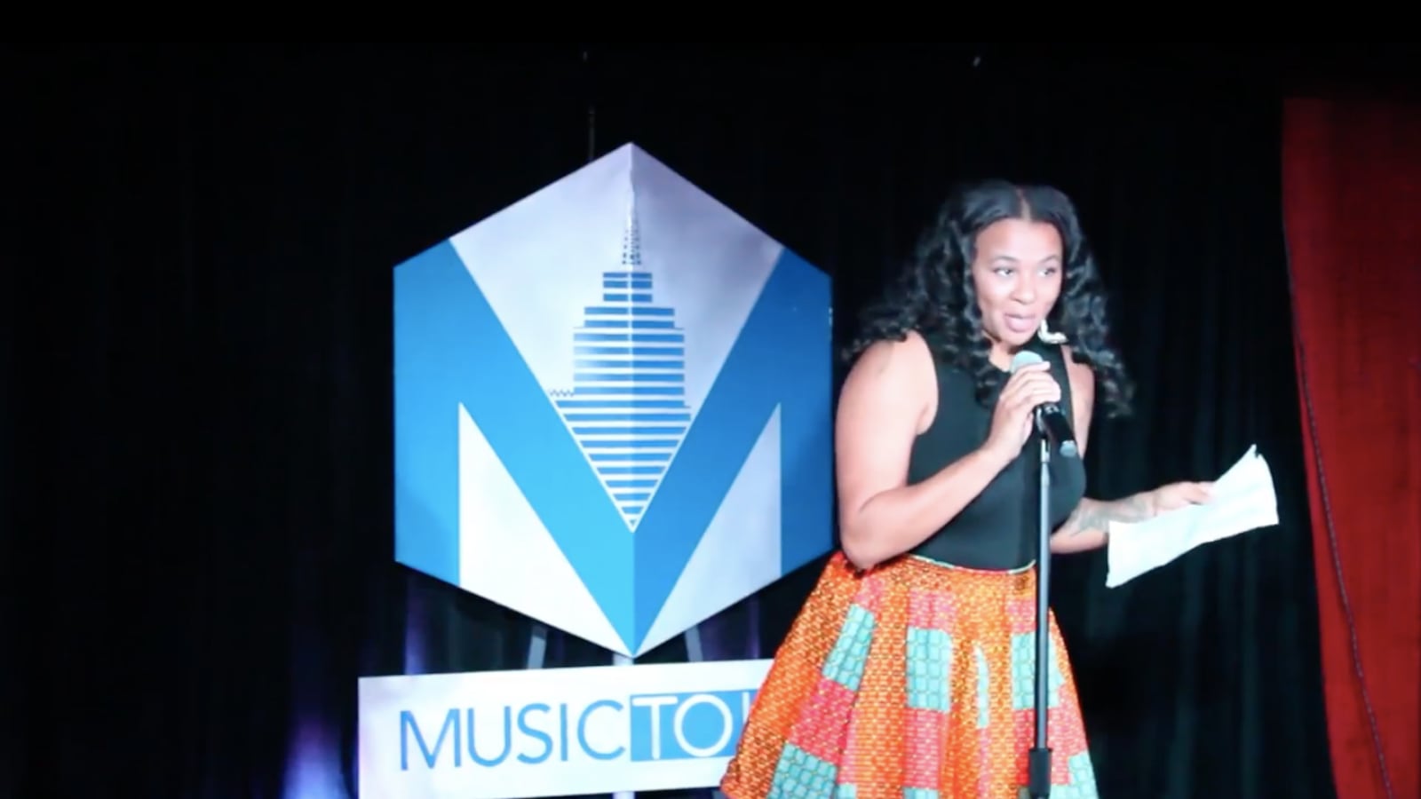 Torie Anderson, a teacher at Detroit's Davis Aerospace Technical High School, participated in a teacher storytelling event called Tale the Teacher on October 6, 2018.