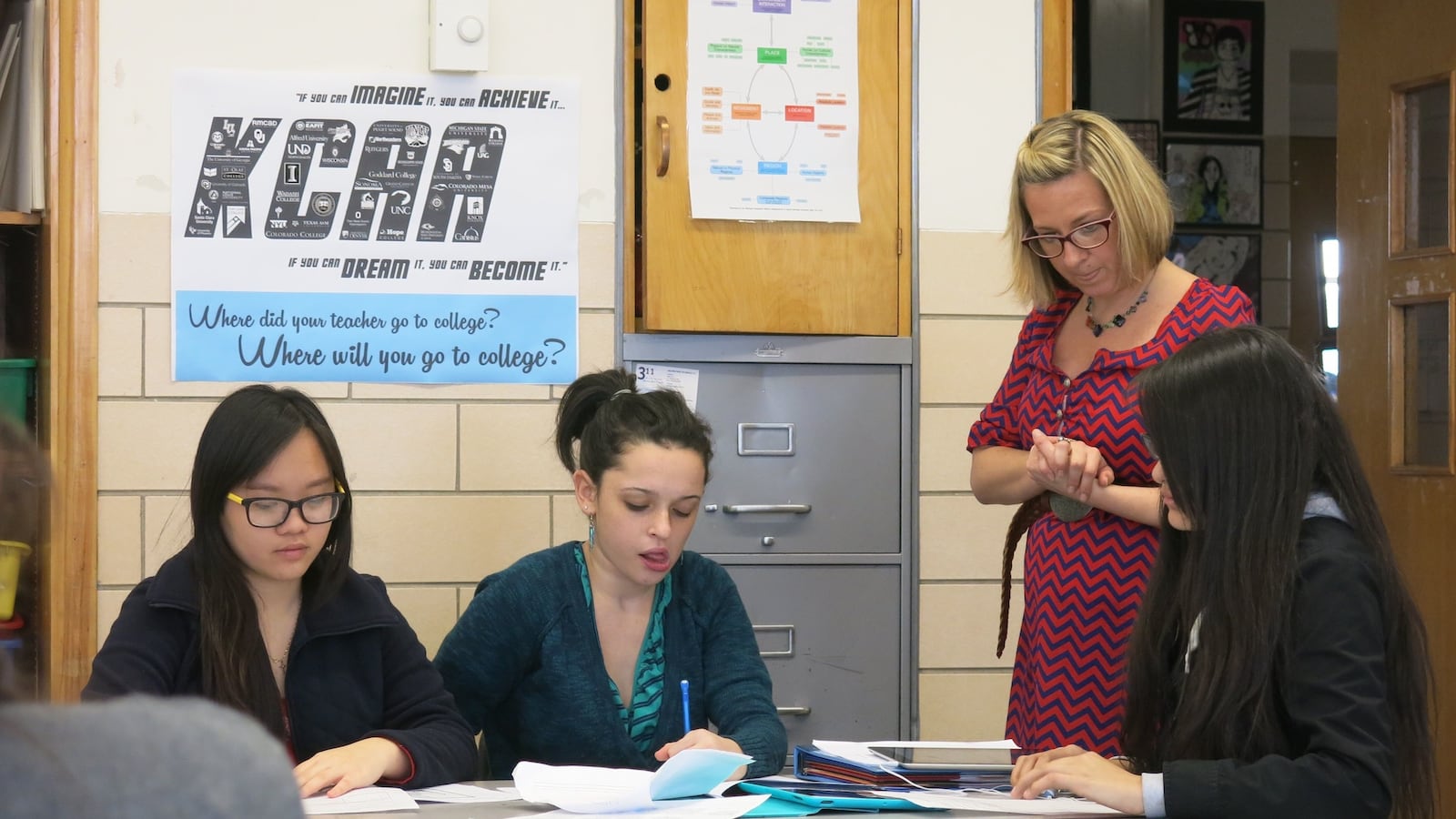 As a teacher leader at Kunsmiller Creative Arts Academy, Mandy Israel teaches history but also coaches and mentors fellow teachers.