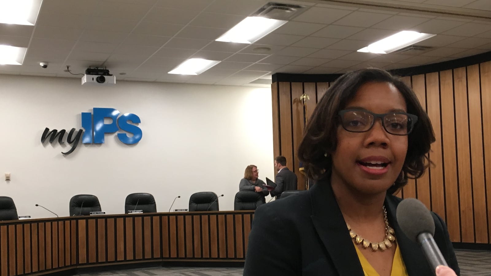 Aleesia Johnson was named the interim superintendent of Indianapolis Public Schools on Friday, Dec. 7, 2018.