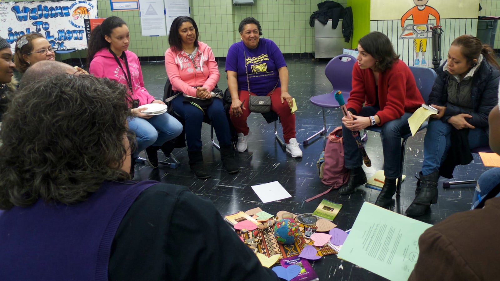At the event Monday, students and educators learned about “restorative circles,” a method of resolving conflicts by having both sides discuss the issue in a group.