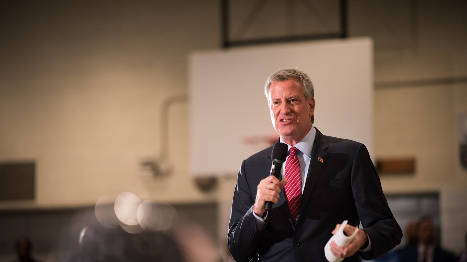 Mayor Bill de Blasio announced a phased-in approach to starting the school year, with the youngest students and those with disabilities attending in-person classes first.