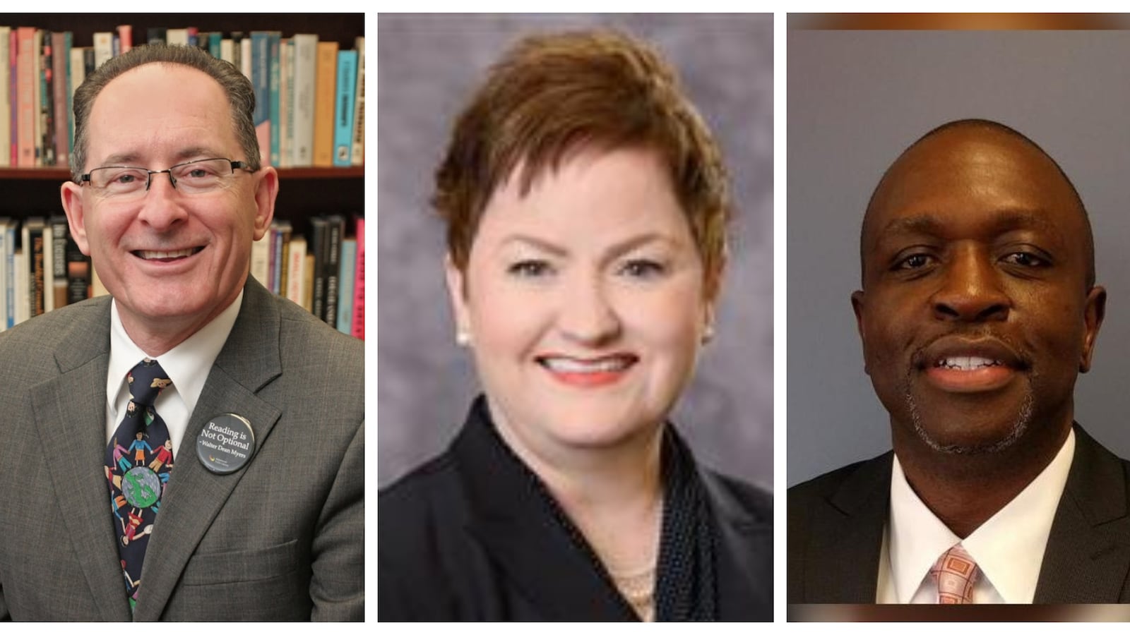The five candidates for the state superintendent's job in Michigan are, from left, Brenda Cassellius, Randy Liepa, Michael Rice, Jeanice Swift and G. Eric Thomas.