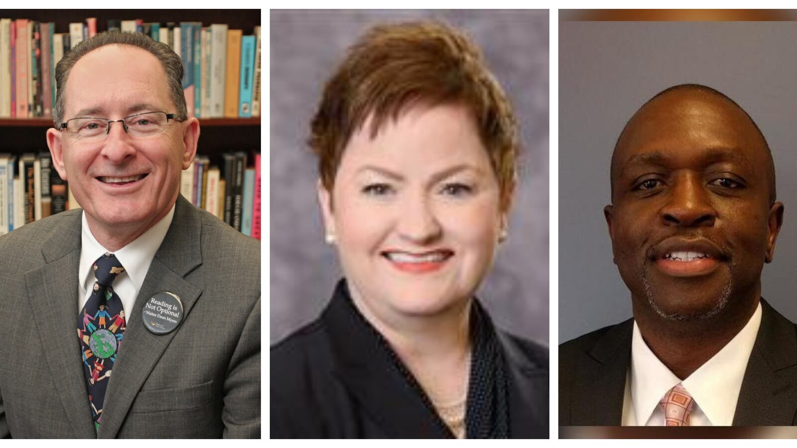 The five candidates for the state superintendent's job in Michigan are, from left, Brenda Cassellius, Randy Liepa, Michael Rice, Jeanice Swift and G. Eric Thomas.