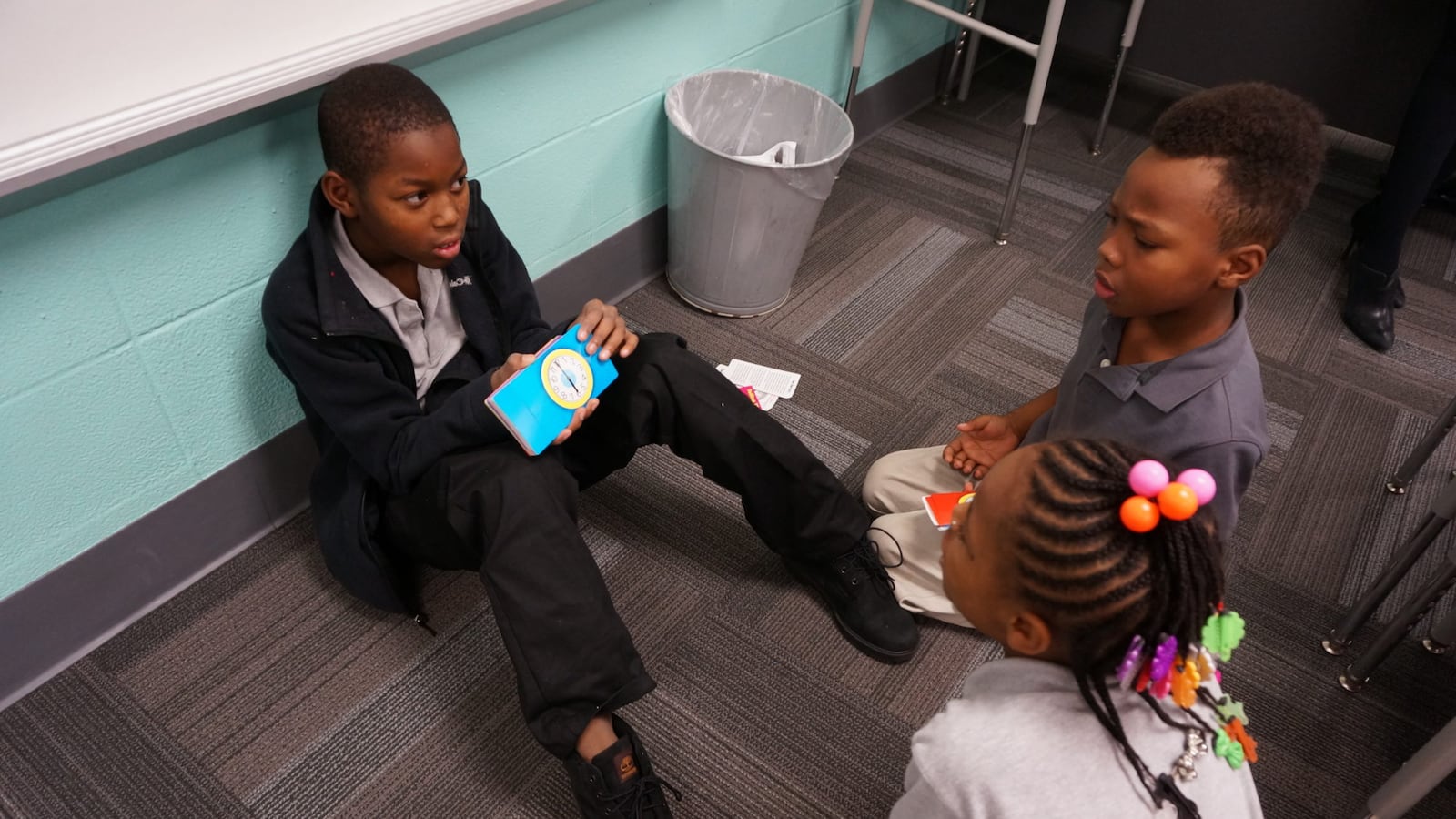 Students at Phalen Leadership Academy at IPS School 103 .