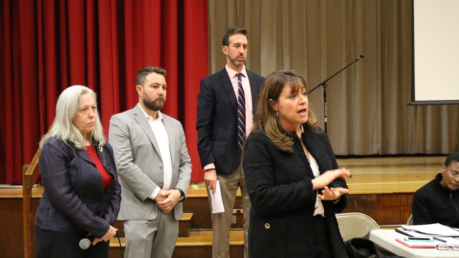 District 3 Superintendent Ilene Altschul, right, has proposed a middle school integration plan.