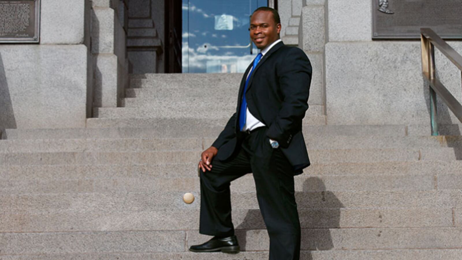 Aurora school board member Eric Nelson in a campaign photo.