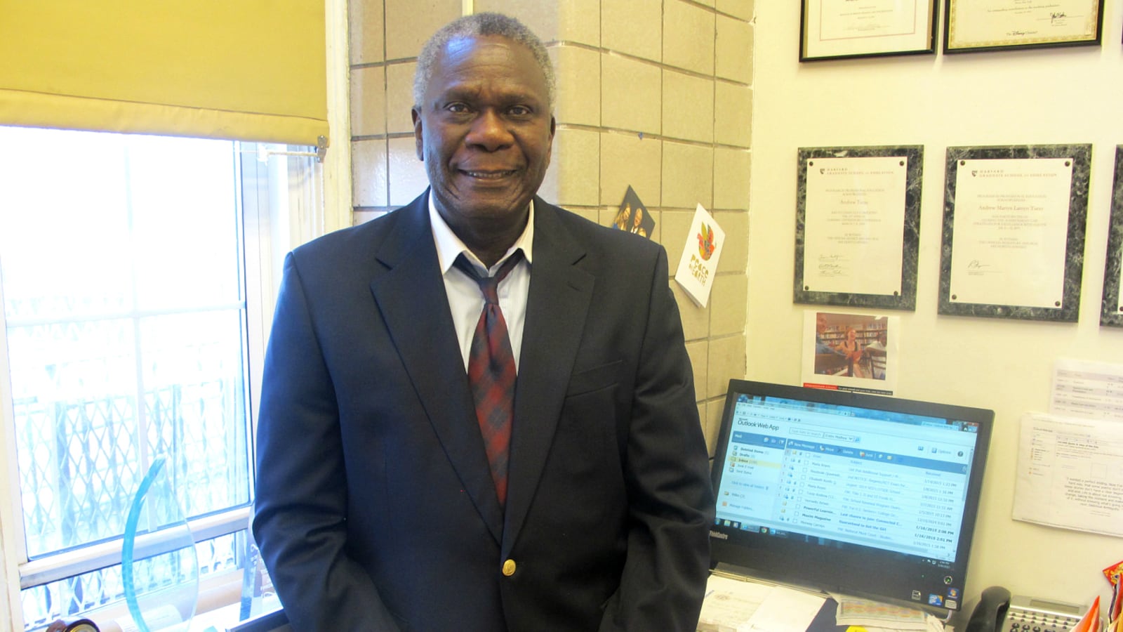 Andrew Turay, the founding principal of Peace and Diversity Academy in the South Bronx, is retiring this month after 30 years in the school system.