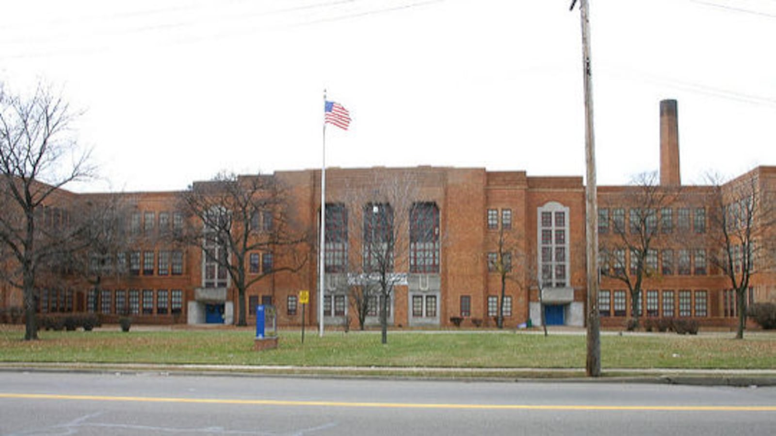 Pershing High School on Detroit's east side was built to serve more than 2,200 kids. Today just 314 are enrolled.