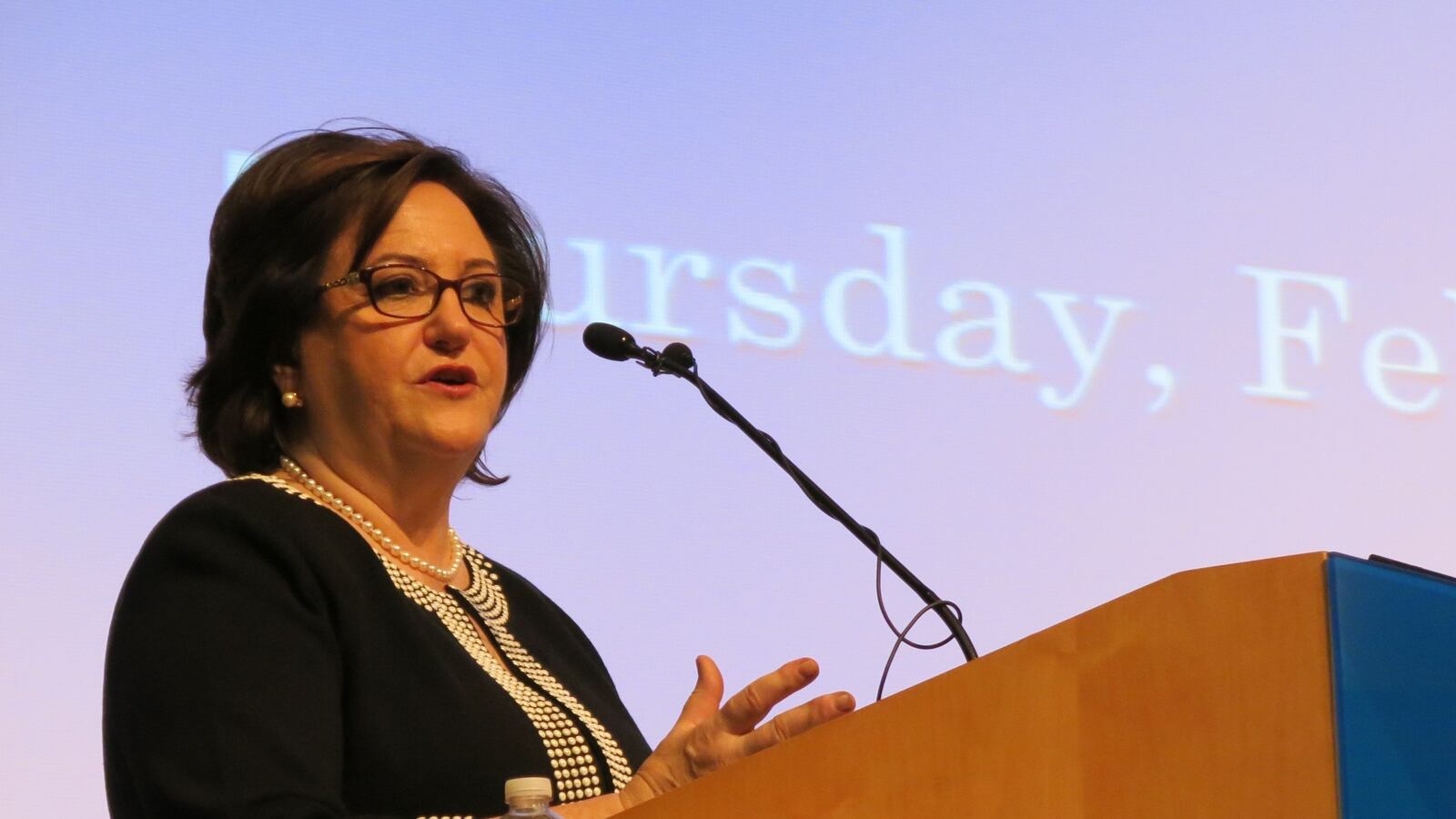 Elia lays out education policies at Teachers College