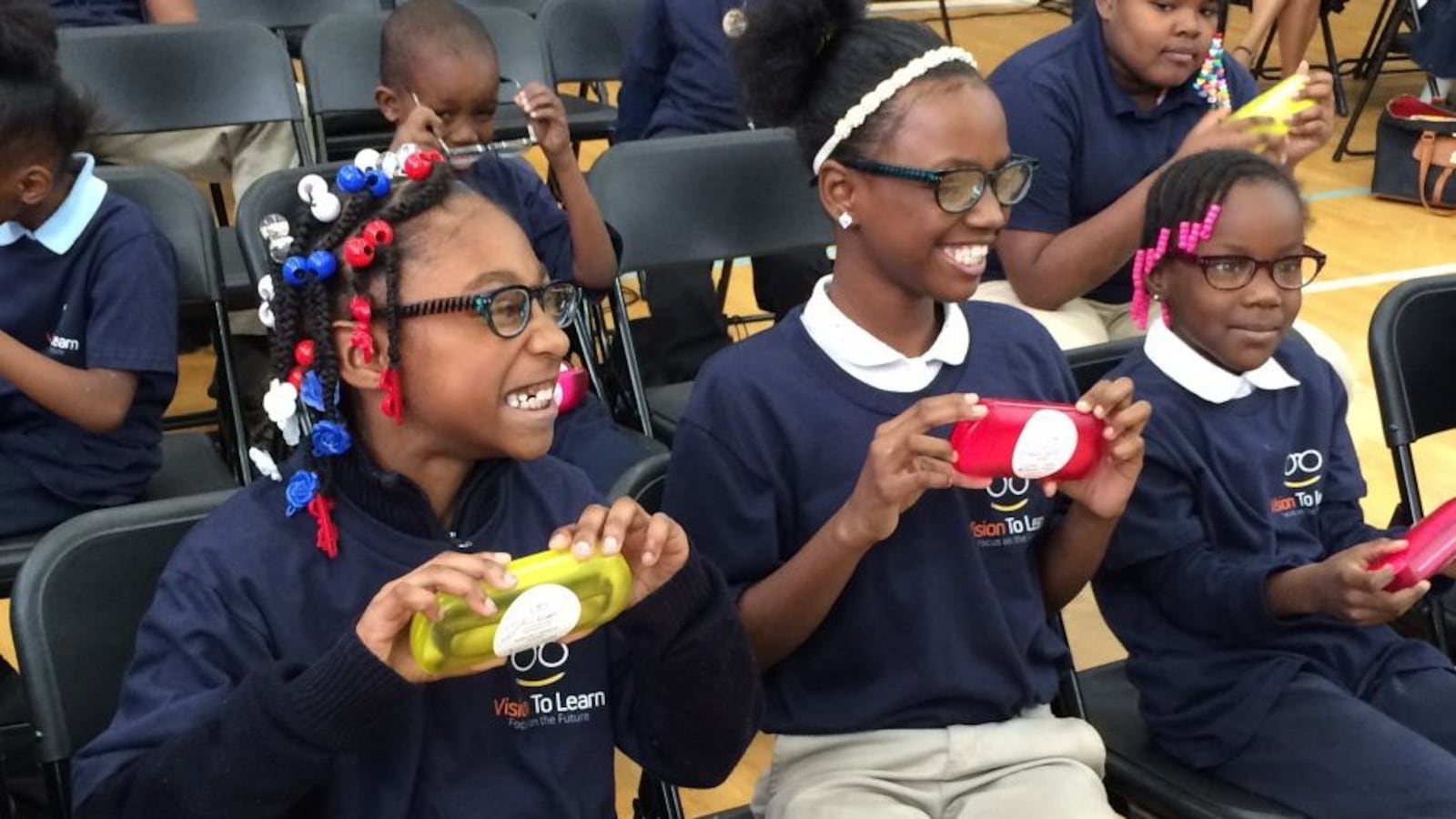 At Gompers Elementary Middle School in Detroit, where the city health department and the Vision To Learn nonprofit announced a partnership to provide free eye exams to 5,000 children in 2016. (Photo: Detroit Public Schools Community District)