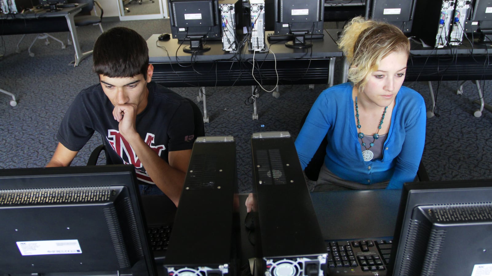 Students work on computers at Florence High School in this <em>EdNews</em> file photo.