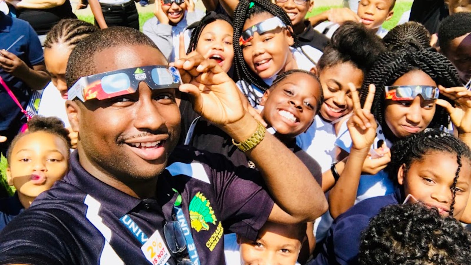 James Johnson teaches 6th-grade science at Chickasaw Middle School in the Memphis neighborhood of Westwood. He was one of five Memphis educators selected by nonprofit New Memphis for its first class of the Educators of Excellence Awards.