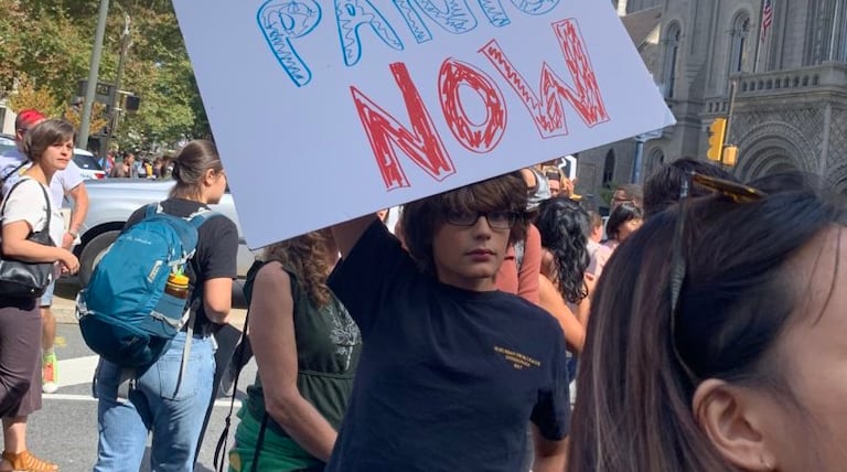 Many Philly students leave school for climate change protest, despite being marked absent