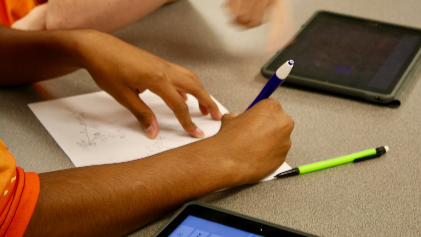 Students work on an assignment at Decatur Central High School. (File Photo)