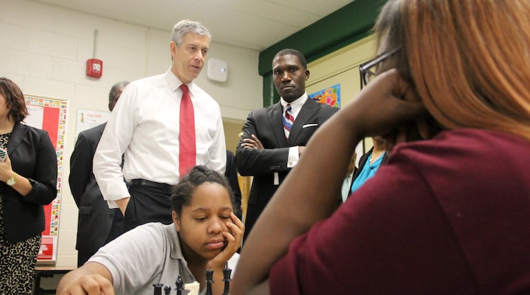 Arne Duncan talks turnaround work in the trenches of struggling Memphis schools