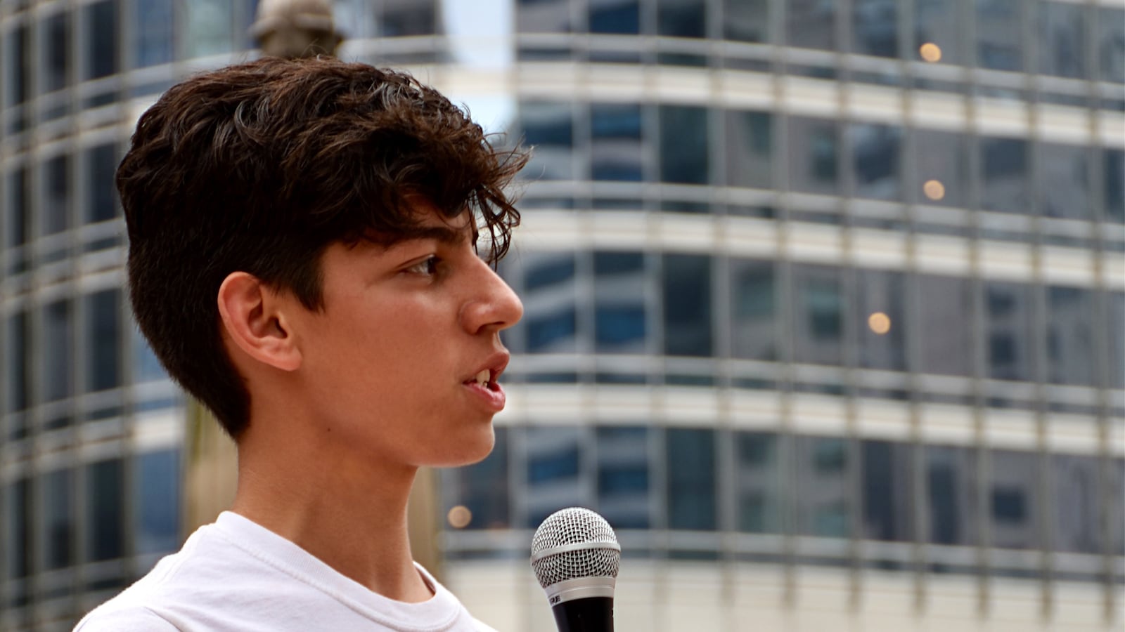 Diego Garcia outside Trump Tower earlier this week