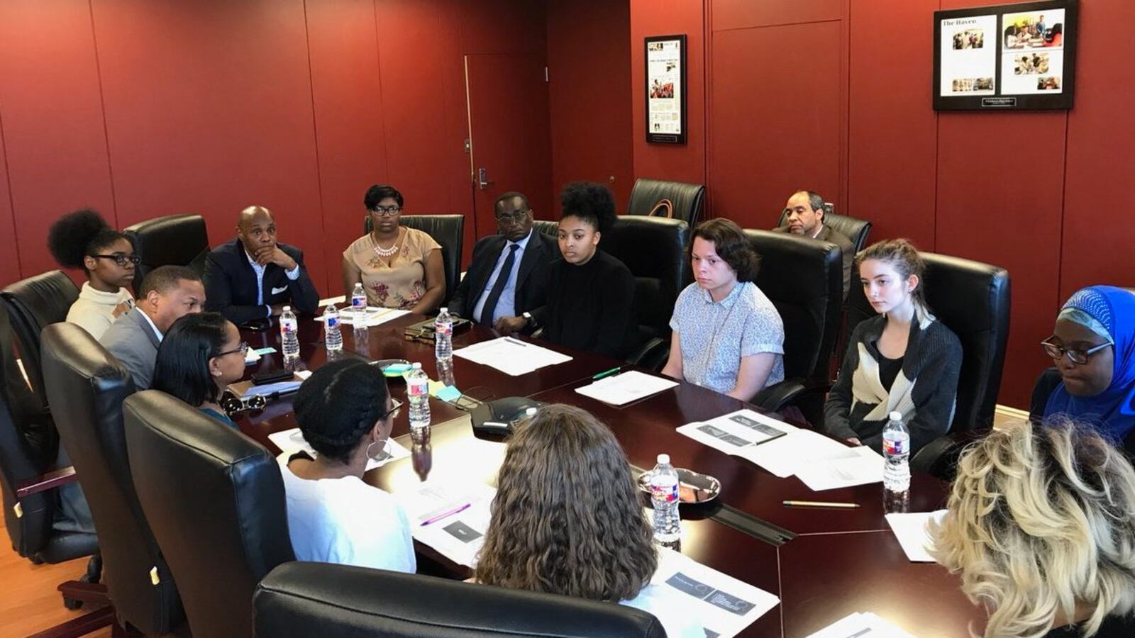 Superintendent Dorsey Hopson met with student leaders from Shelby County Schools and other Memphis-area schools to discuss their planned walkout.