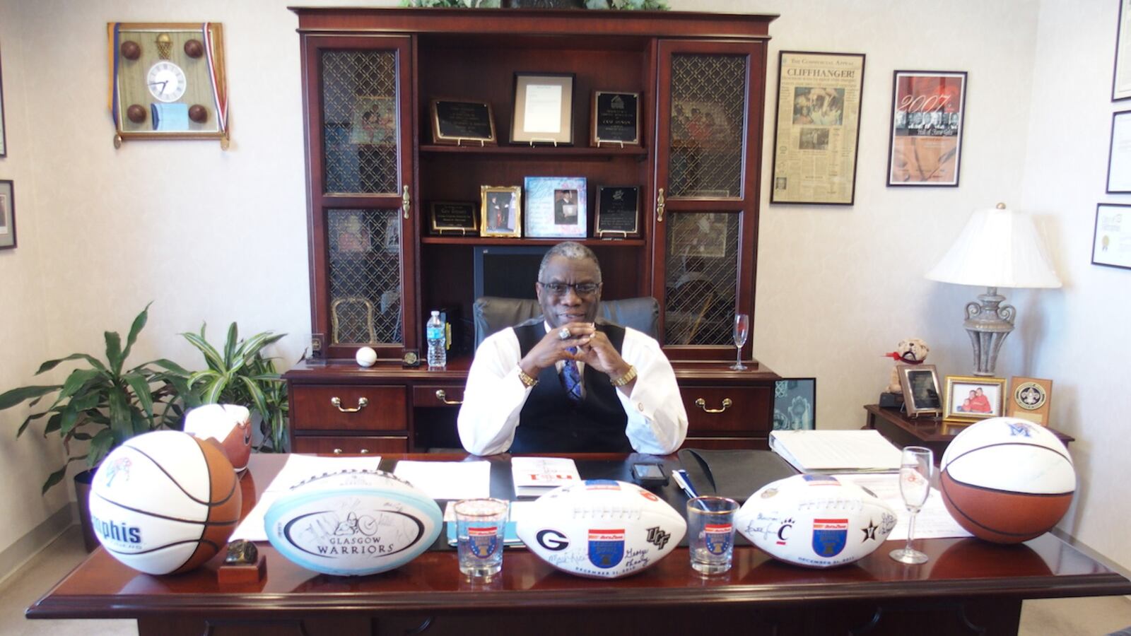 State Board of Education member Cato Johnson in his Methodist Healthcare office in Memphis