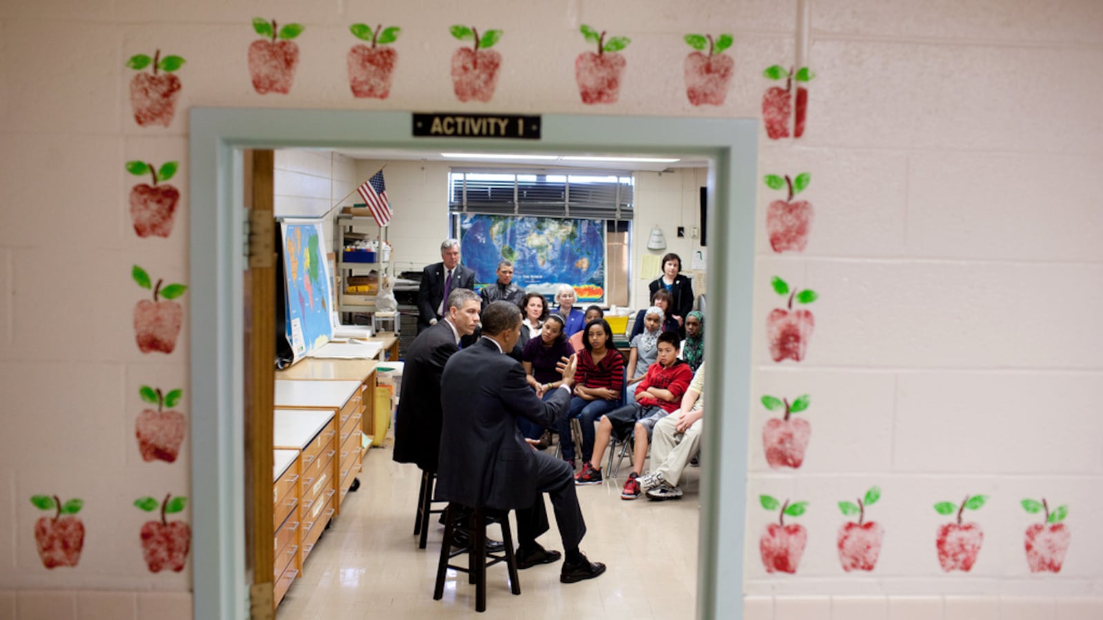 President Barack Obama and former Secretary of Education Arne Duncan in 2010.