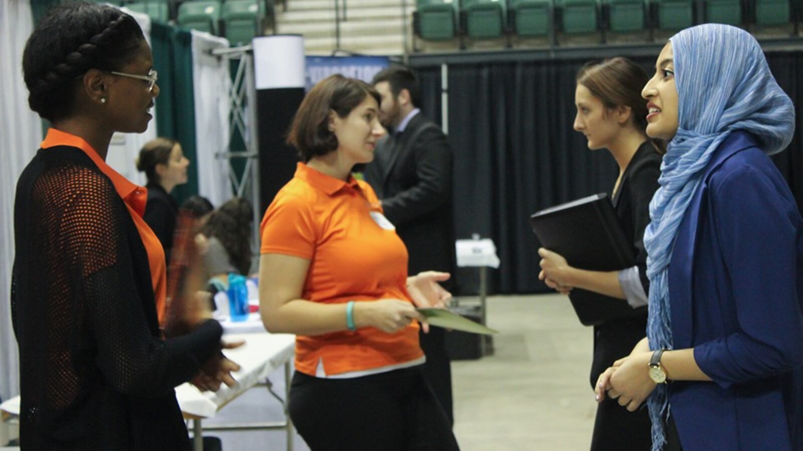 Eastern Michigan University's traditional teacher certification program is on the list of teacher pipelines for Detroit's main district. So are alternative programs with far fewer requirements. At an EMU hiring fair, teachers said they are having no trouble finding jobs.