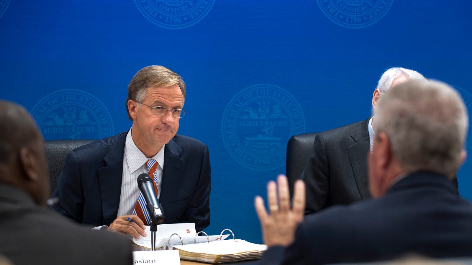 Gov. Bill Haslam leads a budget hearing in 2015.