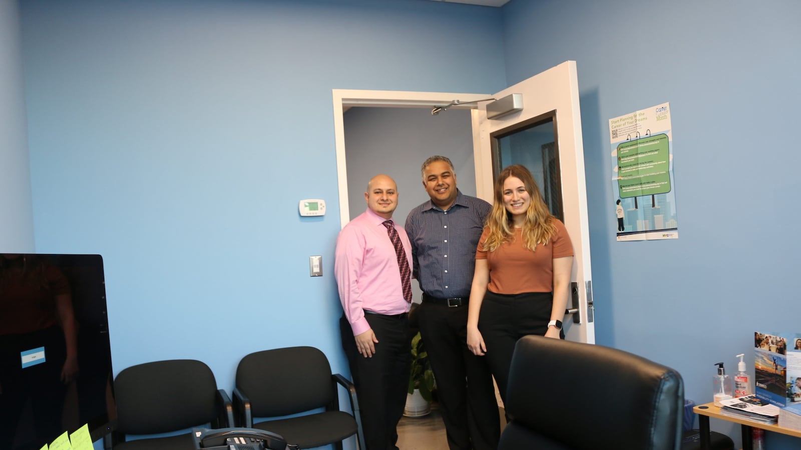 York Early College Academy received donations to build a suite of offices for its counselors, finally giving them private space to meet with students.