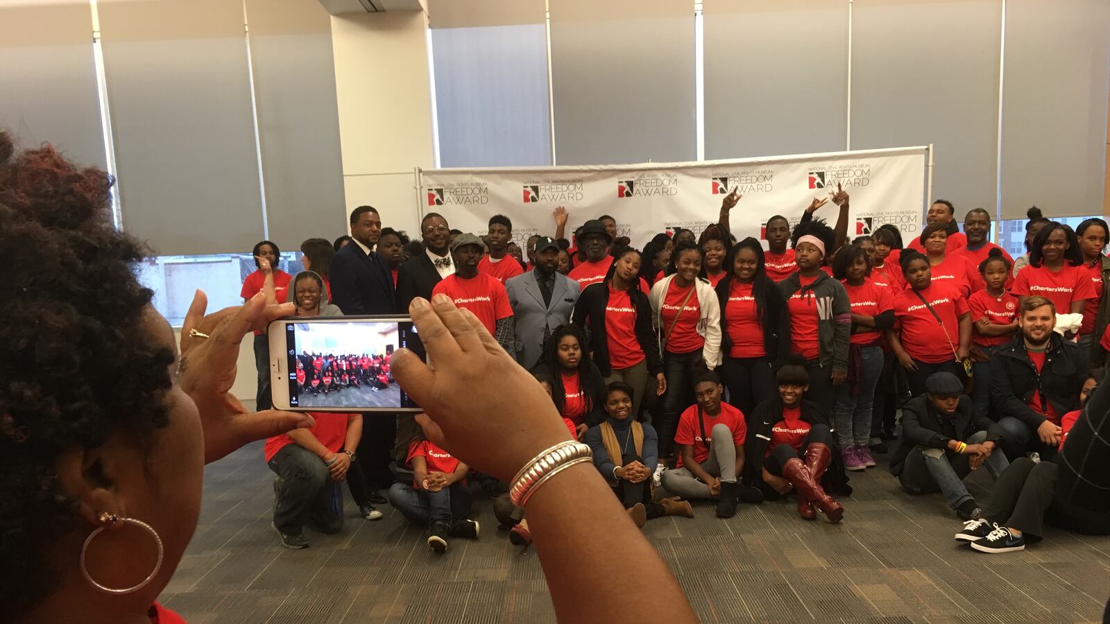 Campaign for School Equity rallied students, parents and education advocates at the National Civil Rights Museum in 2016 to support #charterswork, a campaign against the NAACP resolution calling for a moratorium on charter school growth.