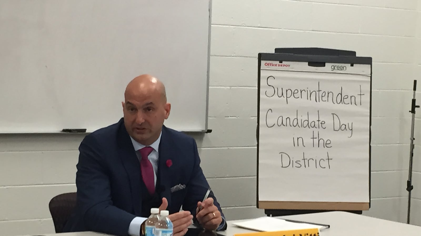 Superintendent Nikolai Vitti interviewed for the job on March 30, 2017.