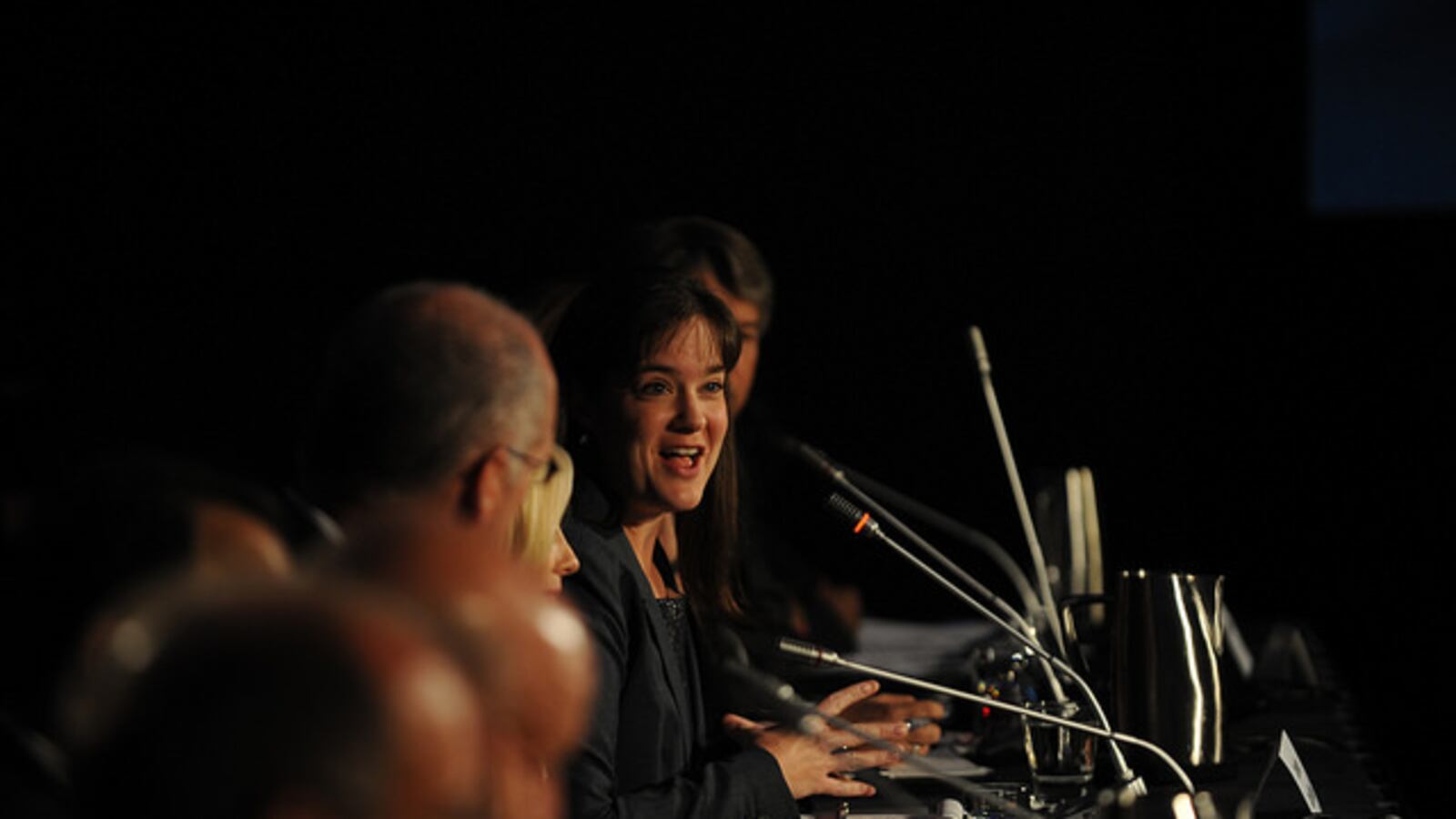 Education Commissioner Candice McQueen speaks in Nashville in 2015 at a Drive to 55 summit. Launched Thursday, Tennessee Pathways, part of the Drive to 55 initiative, was spearheaded by McQueen and Governor Bill Haslam.