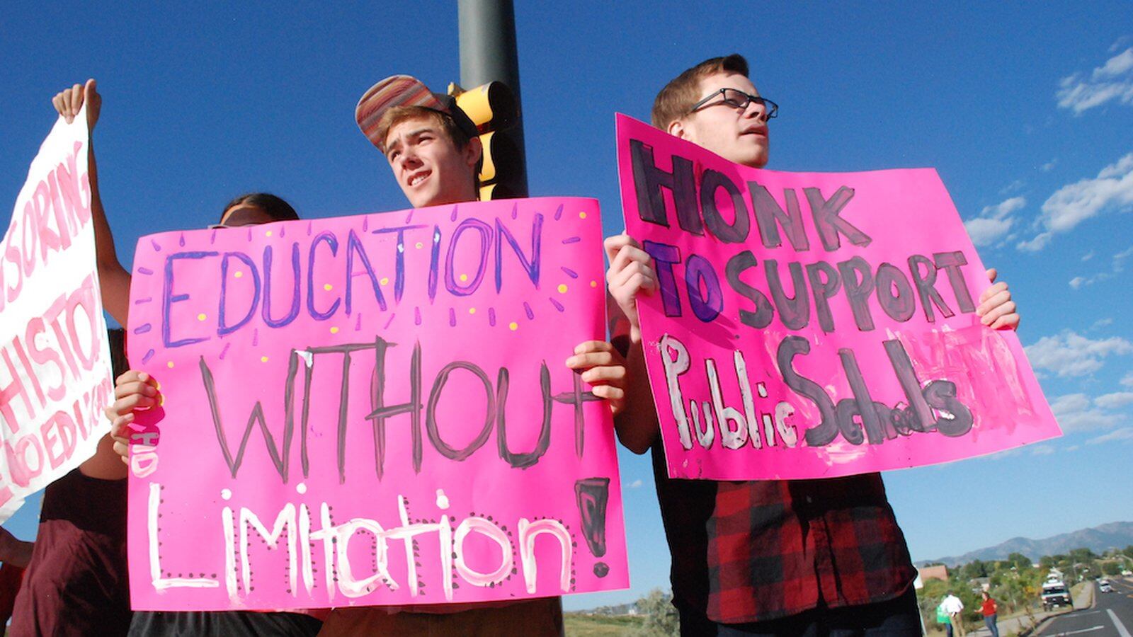 Jeffco Public Schools students took to the streets for a week in September to protest a proposed curriculum review committee they believed would censor some of their classes.